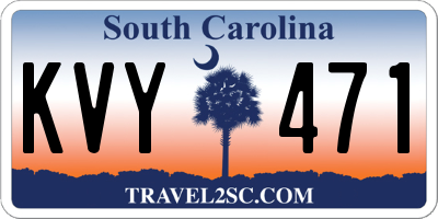 SC license plate KVY471