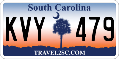SC license plate KVY479