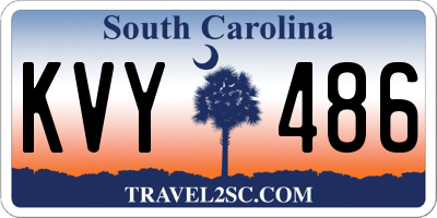 SC license plate KVY486