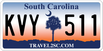 SC license plate KVY511