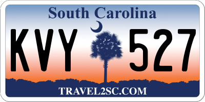 SC license plate KVY527