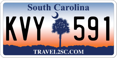 SC license plate KVY591