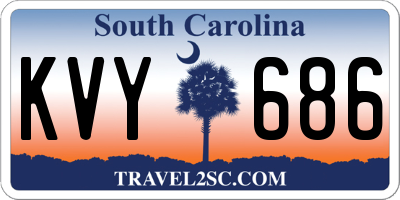 SC license plate KVY686