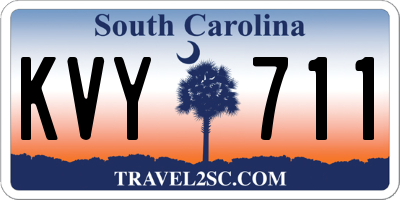 SC license plate KVY711