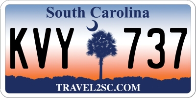 SC license plate KVY737