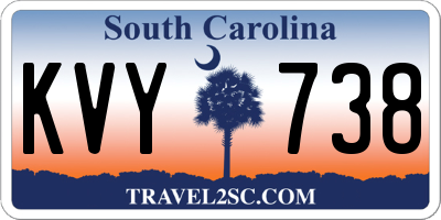 SC license plate KVY738