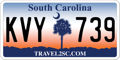 SC license plate KVY739