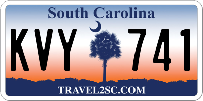 SC license plate KVY741