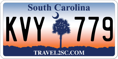SC license plate KVY779