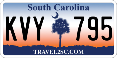 SC license plate KVY795
