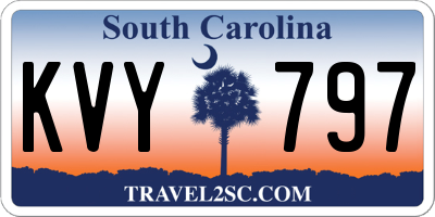 SC license plate KVY797