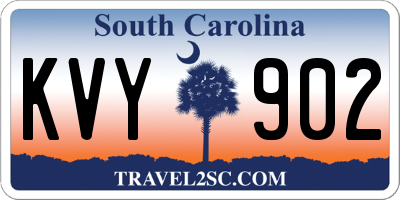 SC license plate KVY902