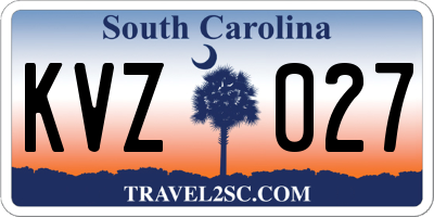 SC license plate KVZ027
