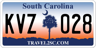 SC license plate KVZ028