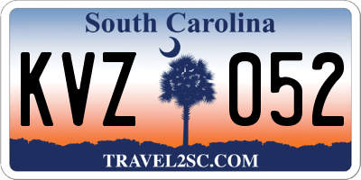 SC license plate KVZ052