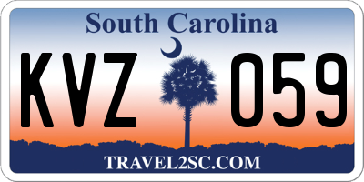 SC license plate KVZ059