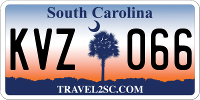 SC license plate KVZ066