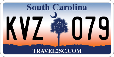 SC license plate KVZ079