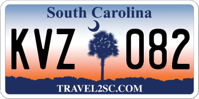 SC license plate KVZ082