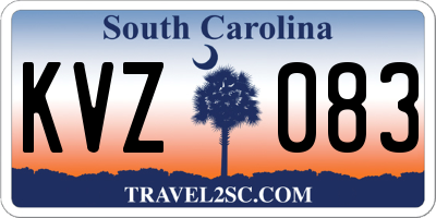 SC license plate KVZ083
