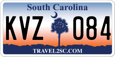SC license plate KVZ084