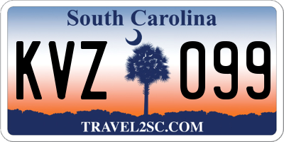 SC license plate KVZ099