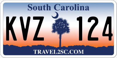 SC license plate KVZ124