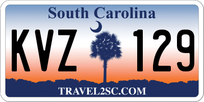 SC license plate KVZ129