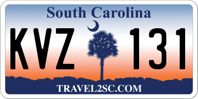 SC license plate KVZ131