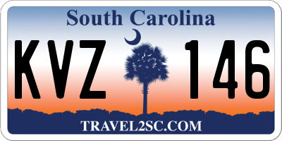SC license plate KVZ146