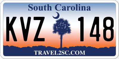 SC license plate KVZ148