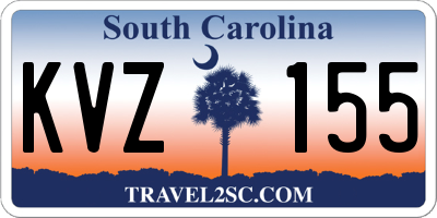 SC license plate KVZ155