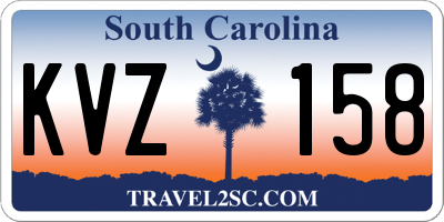 SC license plate KVZ158