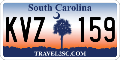 SC license plate KVZ159