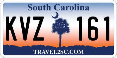 SC license plate KVZ161