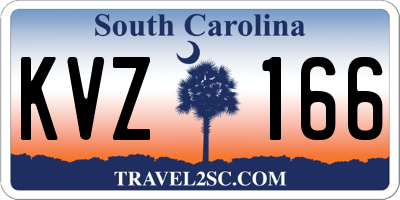 SC license plate KVZ166