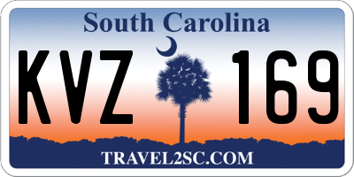 SC license plate KVZ169