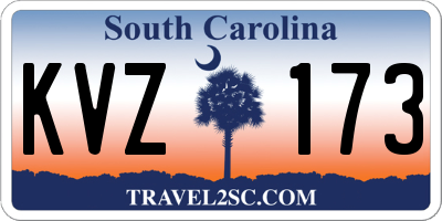 SC license plate KVZ173
