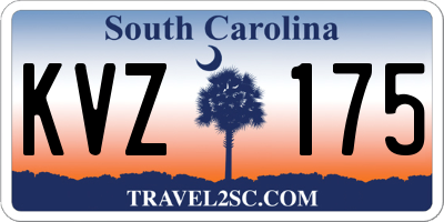 SC license plate KVZ175