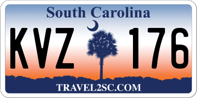 SC license plate KVZ176