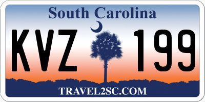 SC license plate KVZ199