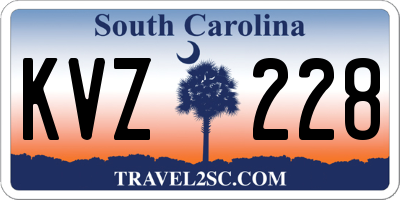 SC license plate KVZ228