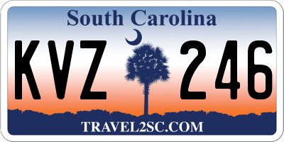SC license plate KVZ246