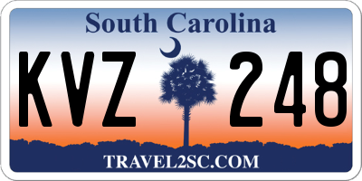SC license plate KVZ248