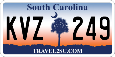 SC license plate KVZ249
