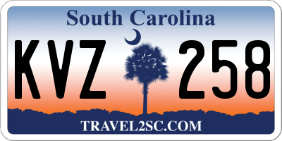SC license plate KVZ258