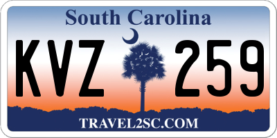 SC license plate KVZ259