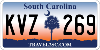 SC license plate KVZ269
