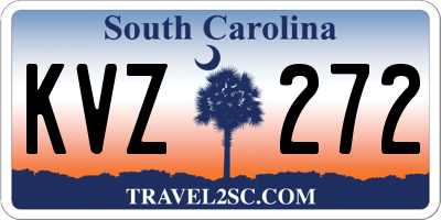 SC license plate KVZ272