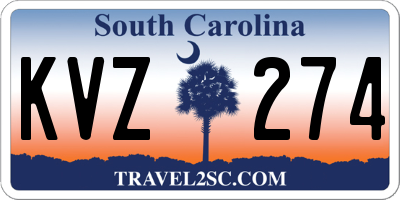 SC license plate KVZ274